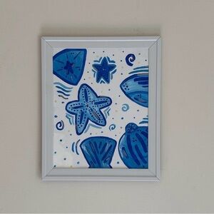 Blue Starfish Wall Art Decor